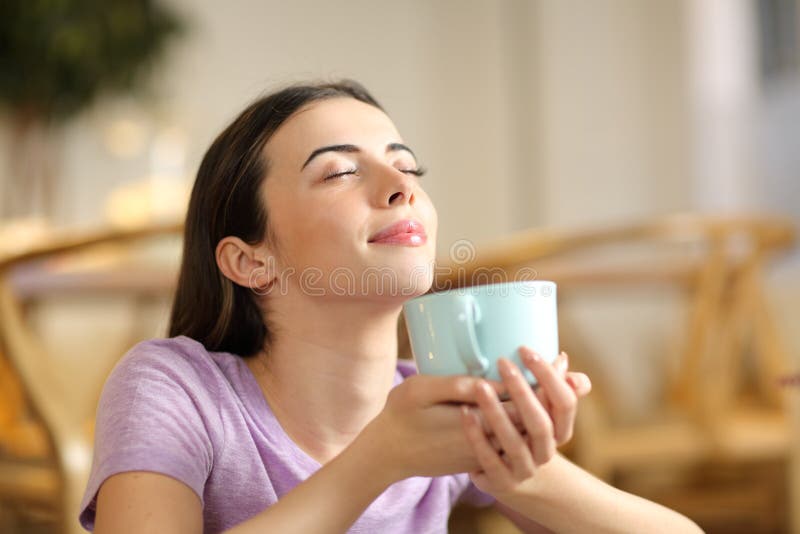 1,896 Woman Smelling Coffee Stock Photos - Free & Royalty-Free Stock ...