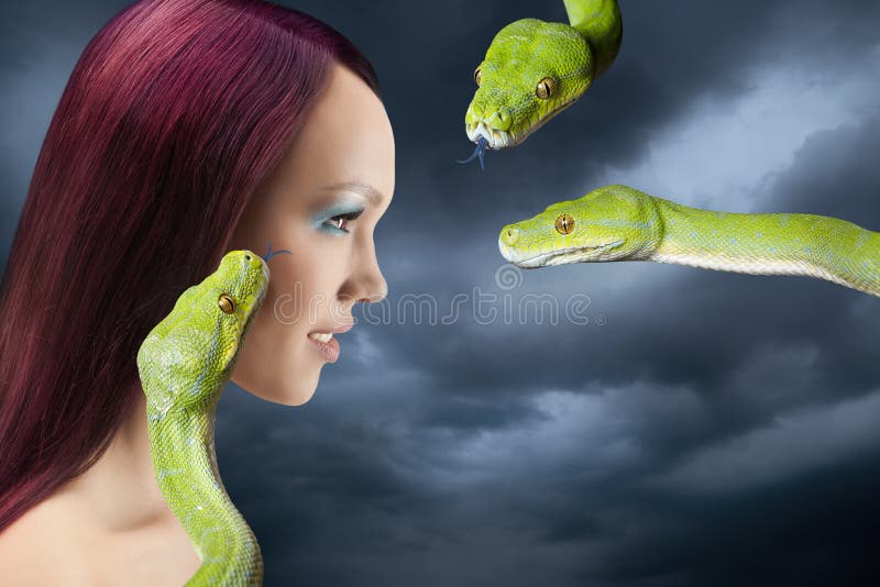 162 Woman Snakes Hair Stock Photos - Free & Royalty-Free Stock Photos from  Dreamstime