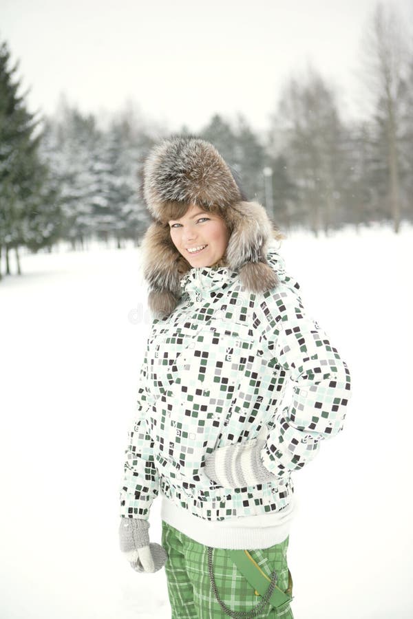 Woman in Snow