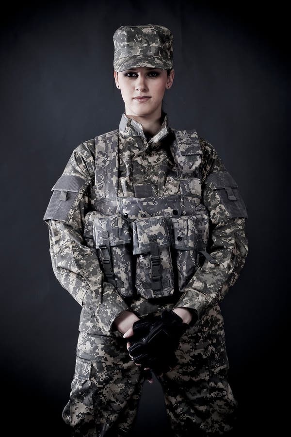 Woman Soldier stock image. Image of boots, soldier, camouflage - 10861069