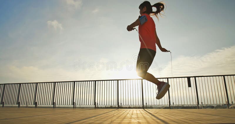 Woman sport and rope skipping royalty free stock photo Woman sport and rope skipping royalty free stock photo