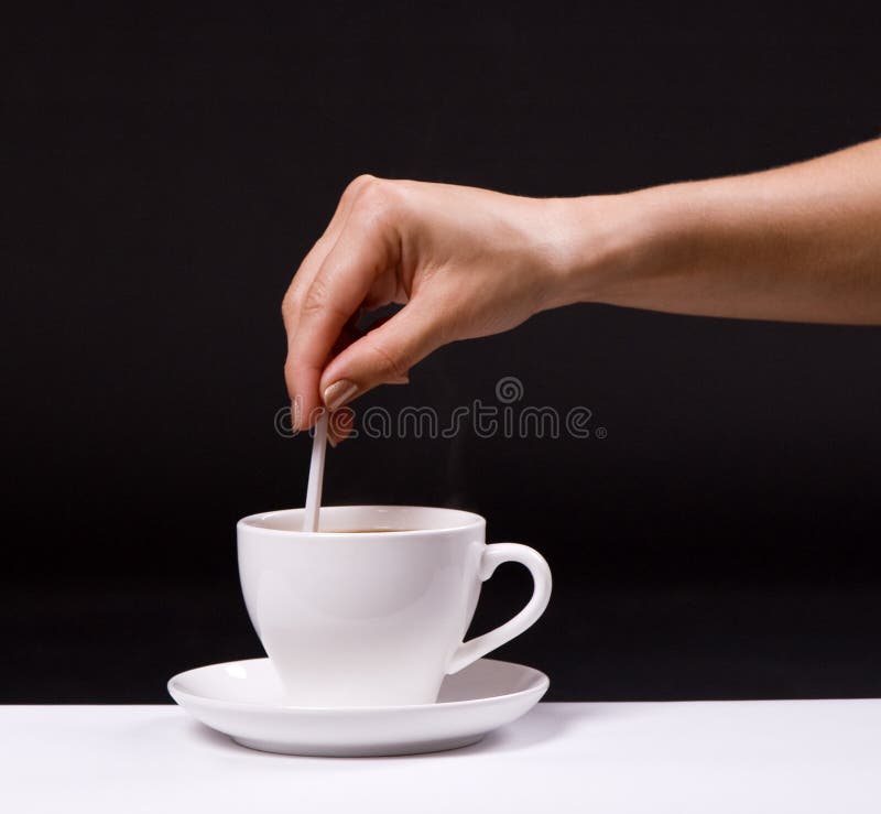 Diabetes Sugar Pill Putting in Coffee Cup Stock Photo Image of drink