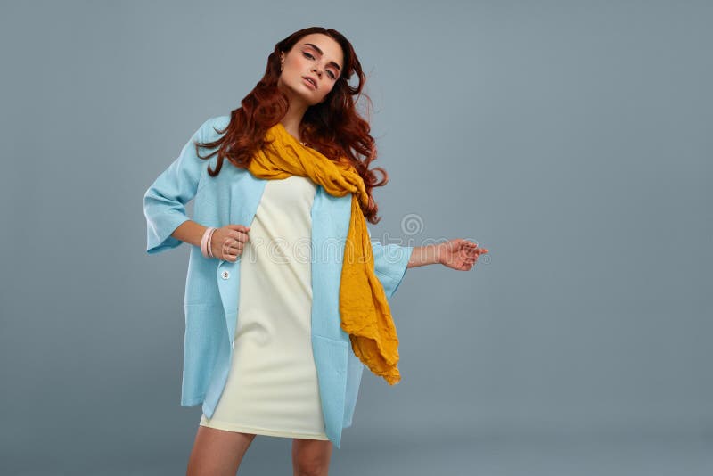 Woman Style. Beautiful Fashion Model Girl In Fashionable Clothes stock photos Woman Style. Beautiful Fashion Model Girl In Fashionable Clothes stock photos