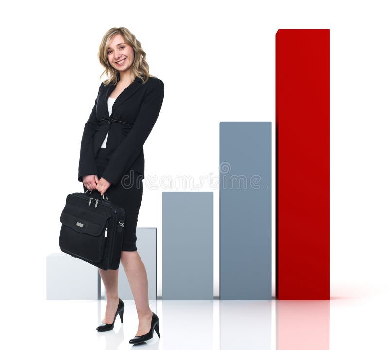 Woman and success stock images