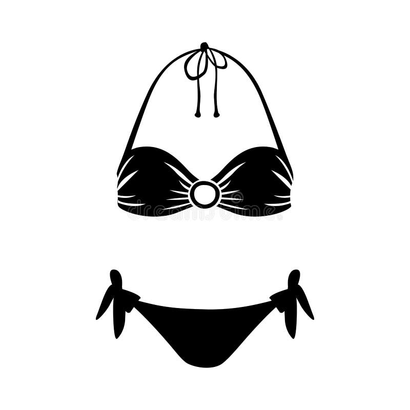 Woman swimsuit icon image stock vector. Illustration of shopping 80391963