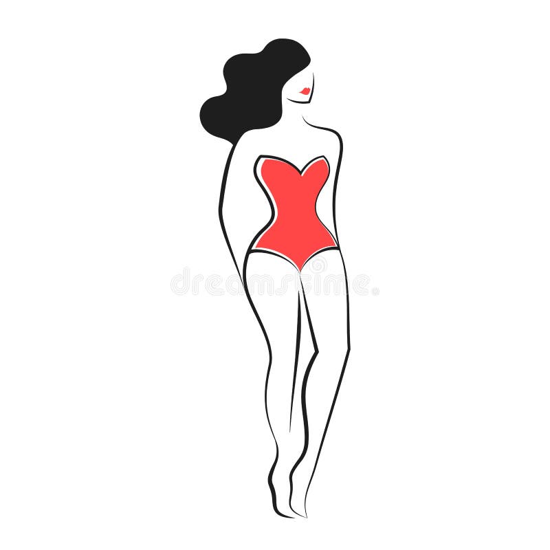 Lingerie Logo or Women S Underwear Silhouette Stock Illustration -  Illustration of erotic, logo: 271949509