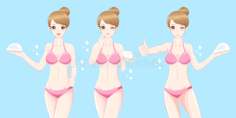 Woman Take Silicone Breast Implant Stock Vector - Illustration of asia, girl: 101252293 Woman Take Silicone Breast Implant Stock Vector - Illustration of asia, girl: 101252293