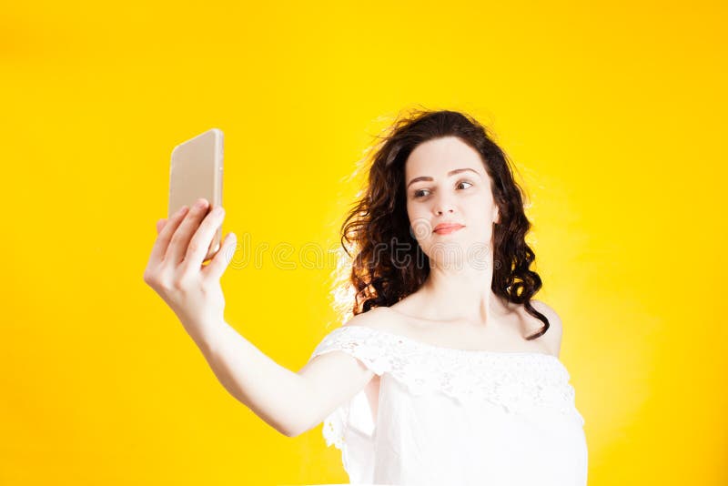 Woman Taking Selfie Stock Image Image Of Girl People 113133569