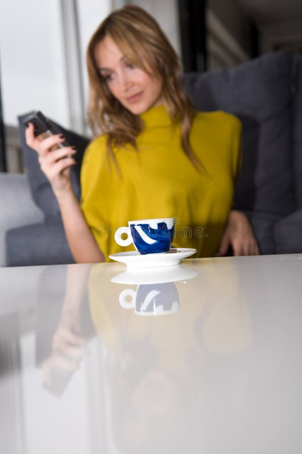 Woman talks on the phone