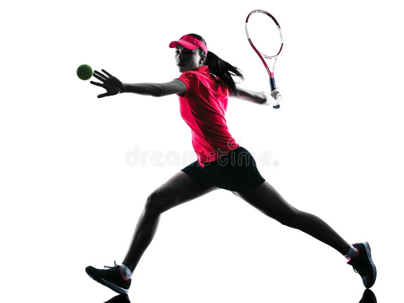 Woman tennis player sadness silhouette stock images Woman tennis player sadness silhouette stock images