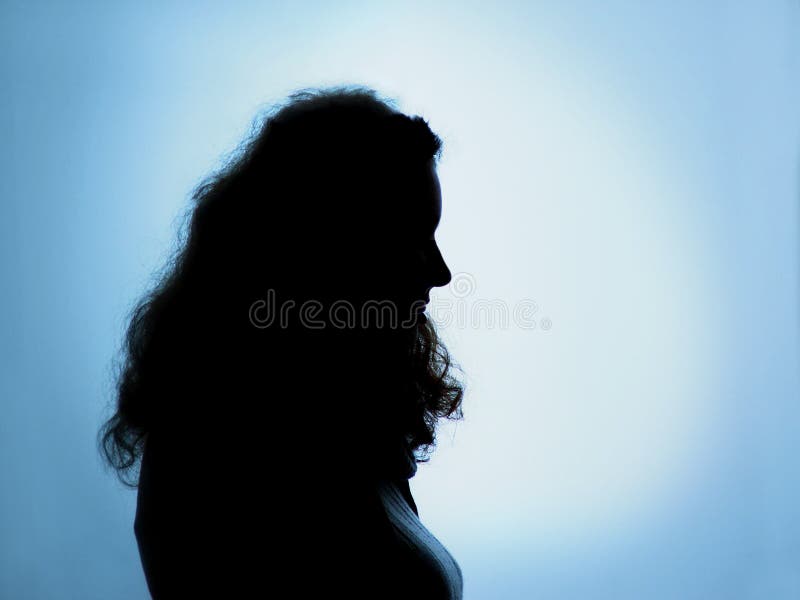 Silhouette of beautiful profile of female head concept beauty and fashion  Stock Photo by ©fantom_rd 173922990