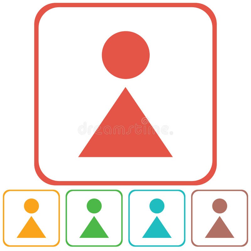 Woman Toilet icon stock illustration