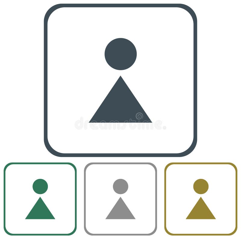 Woman Toilet icon royalty free illustration