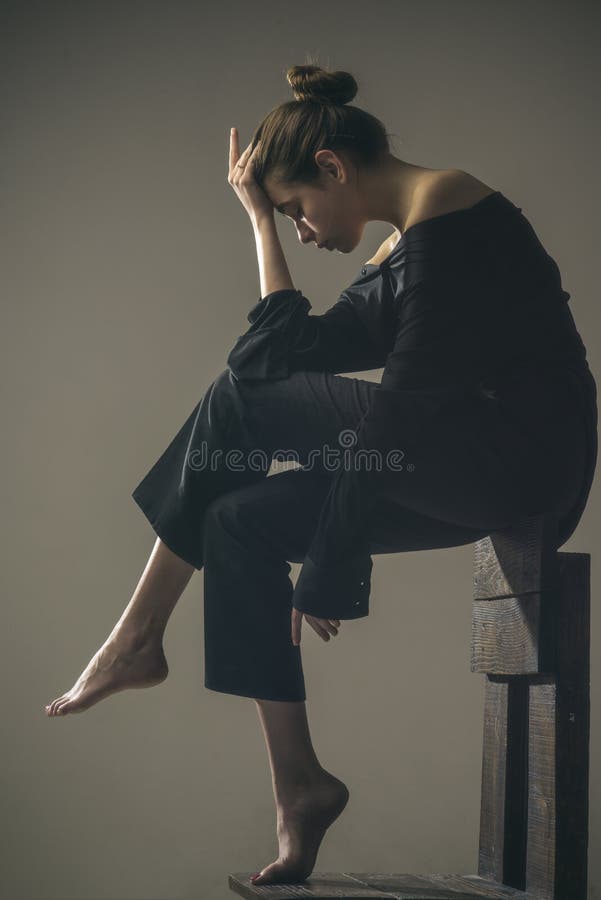 Woman with trendy look. Beauty and fashion. Fashion woman full length. Solitude. Modern girl. Loneliness. empty nest. i stock image Woman with trendy look. Beauty and fashion. Fashion woman full length. Solitude. Modern girl. Loneliness. empty nest. i stock image