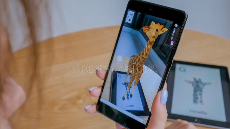 Woman Using Tablet with Augmented Reality App - Virtual 3d Models of Animals Editorial Photography - Image of modern, model: 202737452 Woman Using Tablet with Augmented Reality App - Virtual 3d Models of Animals Editorial Photography - Image of modern, model: 202737452
