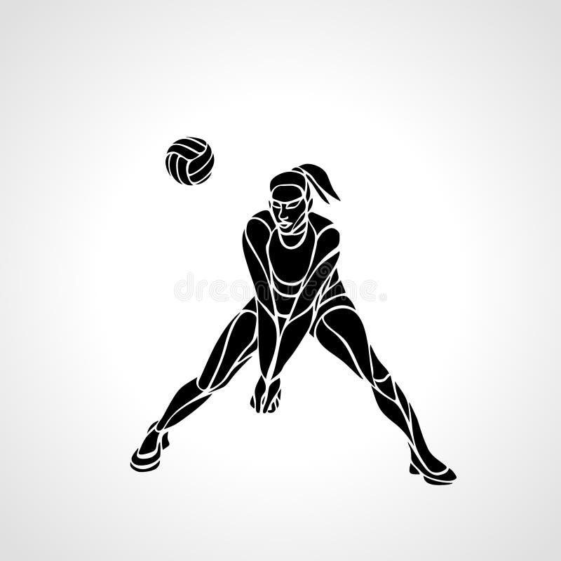 Volleyball Blocker Stock Illustrations – 50 Volleyball Blocker Stock ...