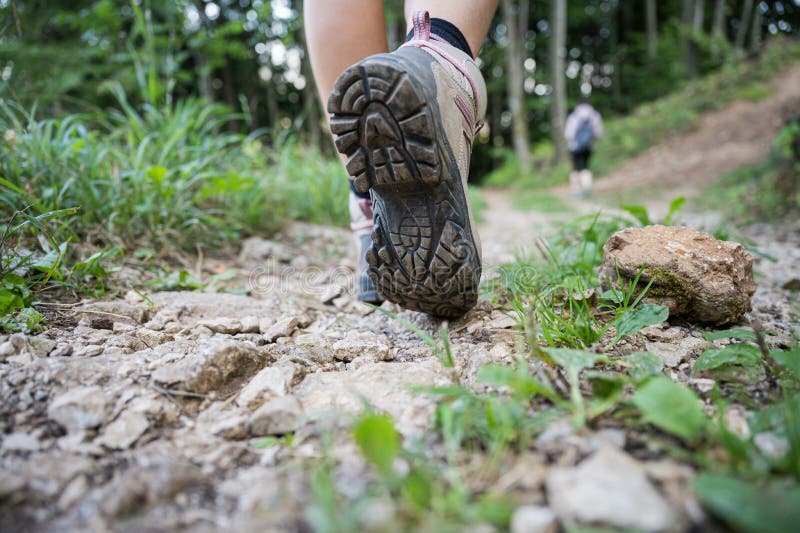 Woman Walking Along a Rural Path Stock Photo - Image of nature, europe ...