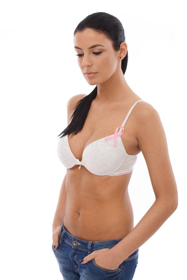 Girl Wearing Too Big Bra Cup Stock Image - Image of brafitting, bust:  196895343