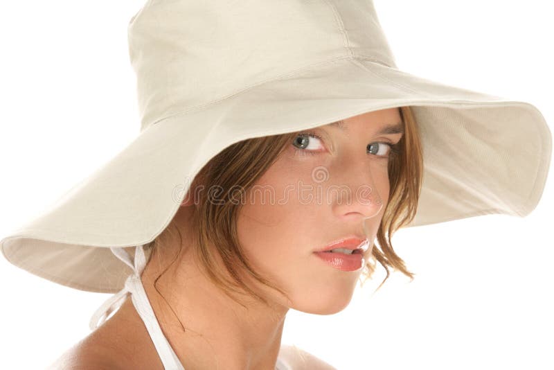 Woman wearing hat