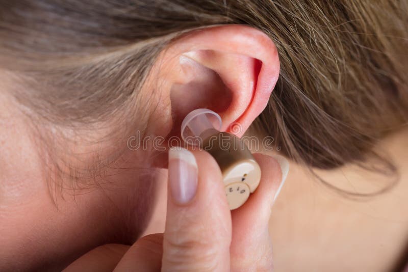 Woman Wearing Hearing Aid