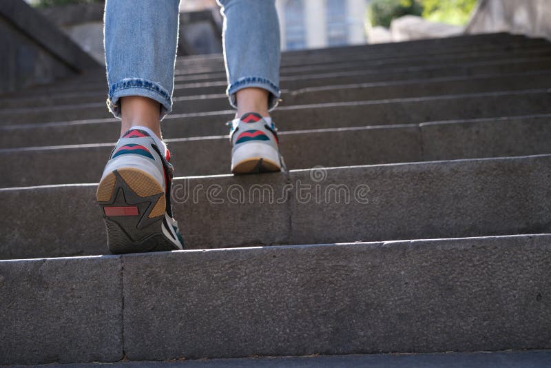 Steep Stairs To The Hill Stock Photo, Picture and Royalty Free Image. Image  93650601.