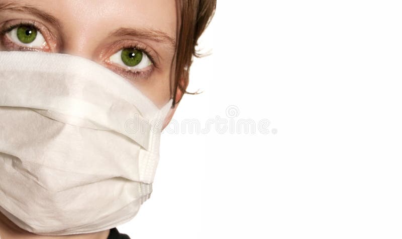 Woman wearing medical mask