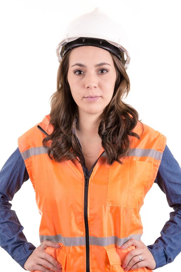 A Woman Wearing Protective Equipment Stock Image Image of engineer