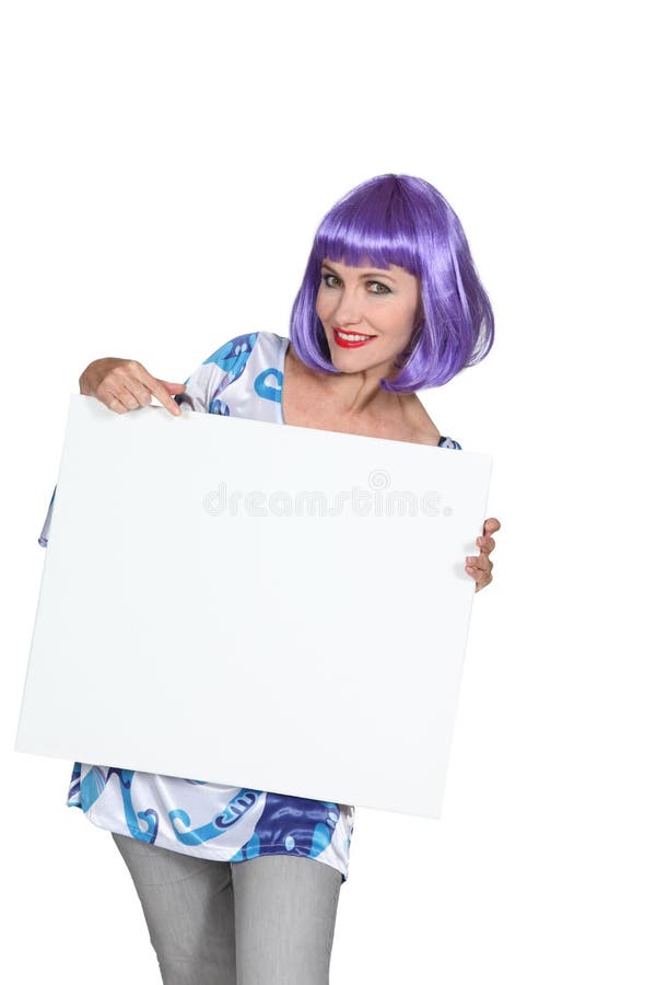 Woman wearing a wig stock image. Image of gras, masquerade - 27914737