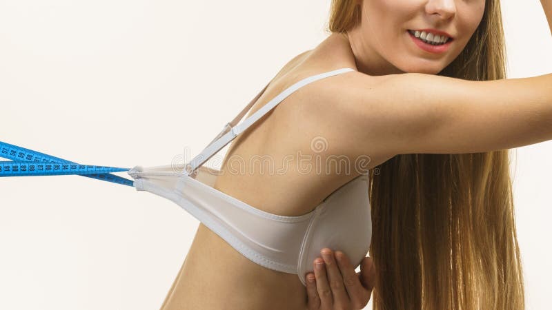 Woman Wearing Too Big Bra, Loose Band Stock Photo - Image of breast,  fitting: 193677020