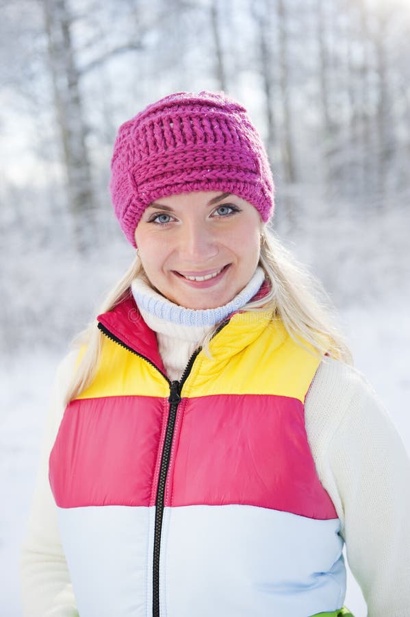 Woman in Winter Clothing Outdoors Stock Photo Image of people