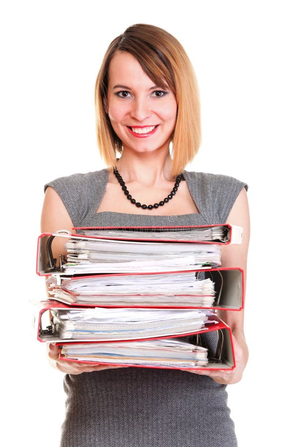 Woman work Overworked businesswoman plenty of documents isolated. Woman Overworked businesswoman holding plenty of documents isolated white red folder royalty free stock photo Woman work Overworked businesswoman plenty of documents isolated. Woman Overworked businesswoman holding plenty of documents isolated white red folder royalty free stock photo