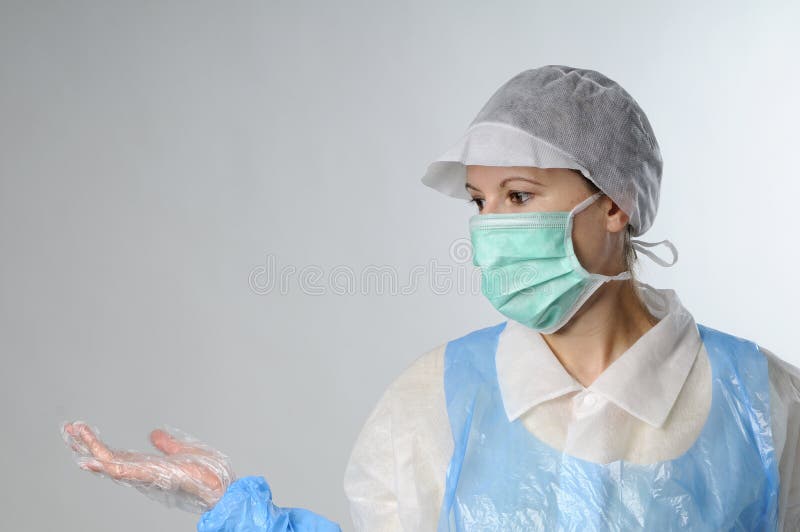 Woman working for food industry royalty free stock photography