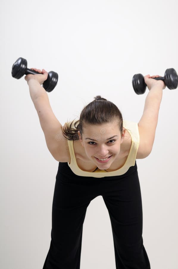 Woman working her body