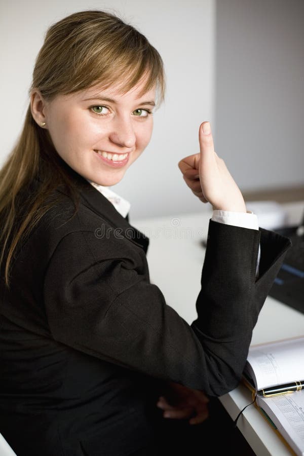 Woman working on the laptop