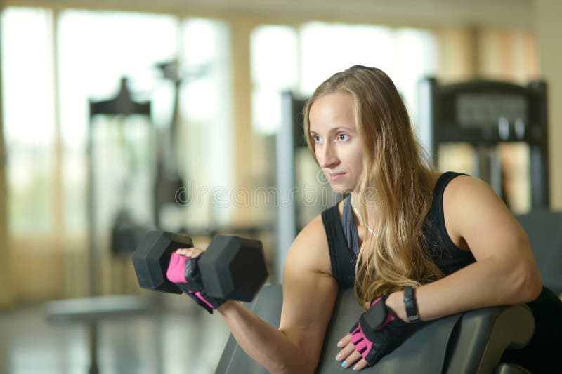 Woman workout at gym