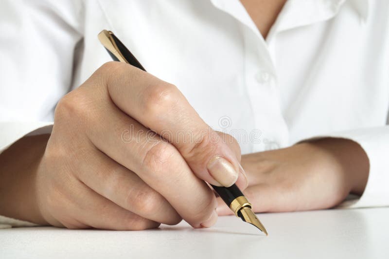 Writing pen stock photo. Image of homework, business 21478172