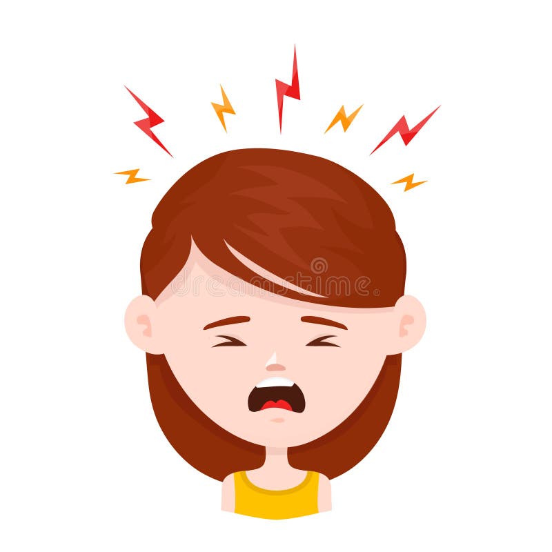 Woman Young Girl in Stress. Vector Flat Stock Vector - Illustration of person, cartoon: 107256021 Woman Young Girl in Stress. Vector Flat Stock Vector - Illustration of person, cartoon: 107256021