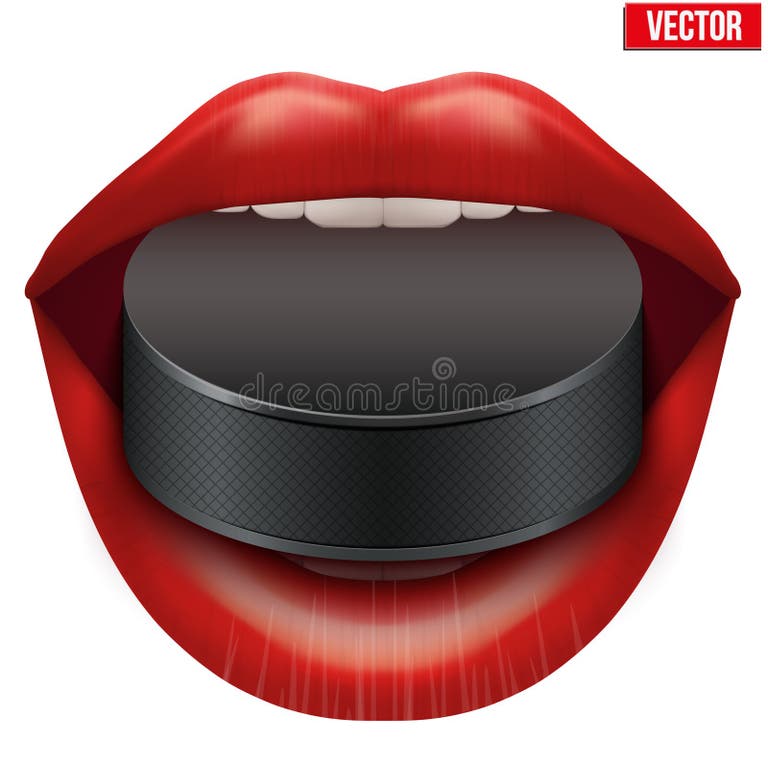 Hockey Puck Mouth Stock Illustrations 37 Hockey Puck Mouth Stock