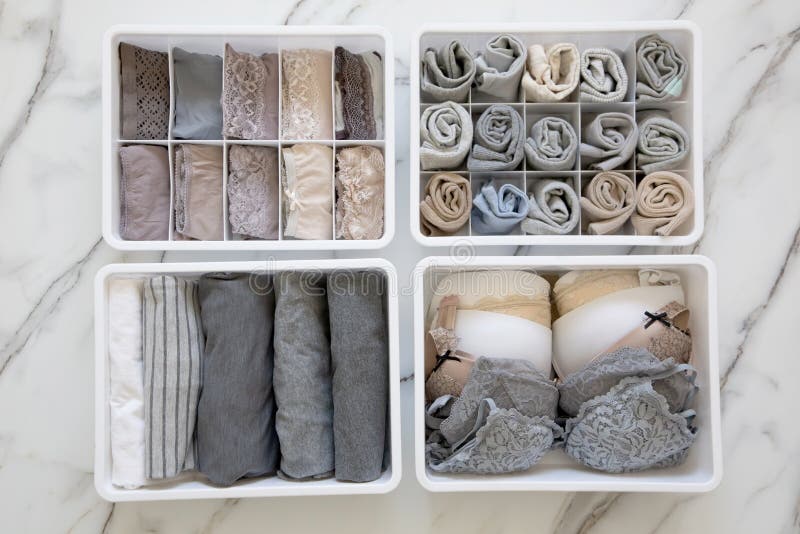 Drawer Organizer Ideas - Bra and Socks Organization - Also for  Undergarments, Underwear and Panties 