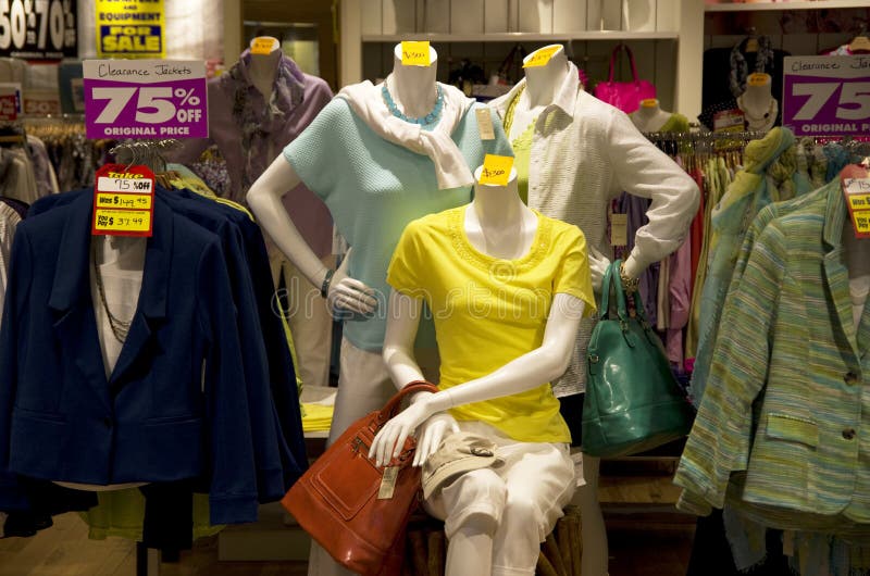 Clothing store stock photo. Image of casual, clothing 32195720