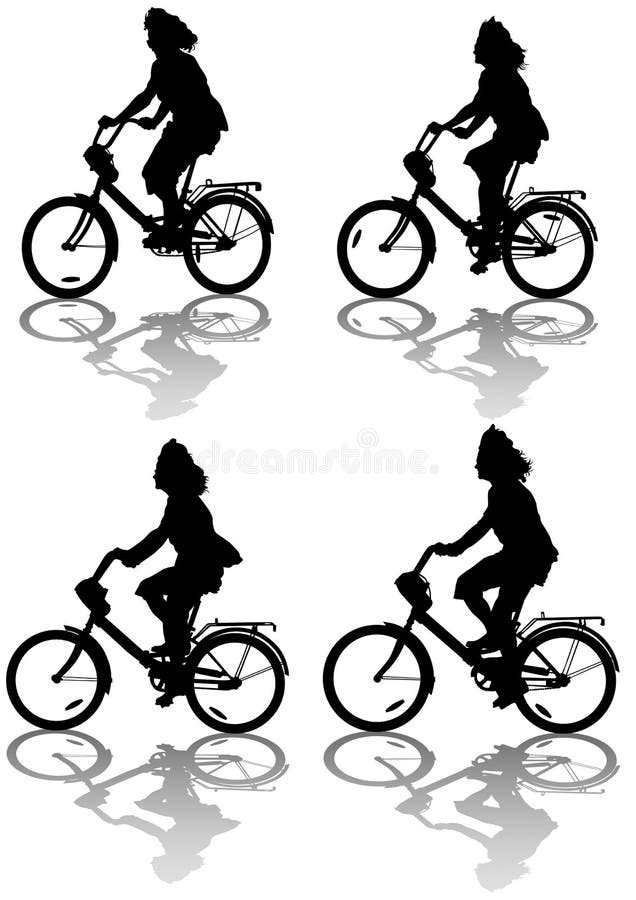 Women cyclist stock vector. Illustration of bicycle, competition 15104131