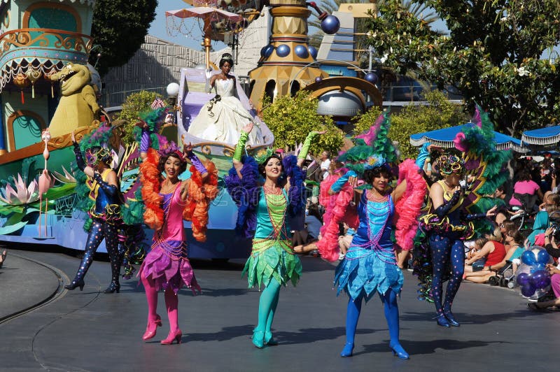 Women Dancers at Disneyland Editorial Stock Image - Image of ...