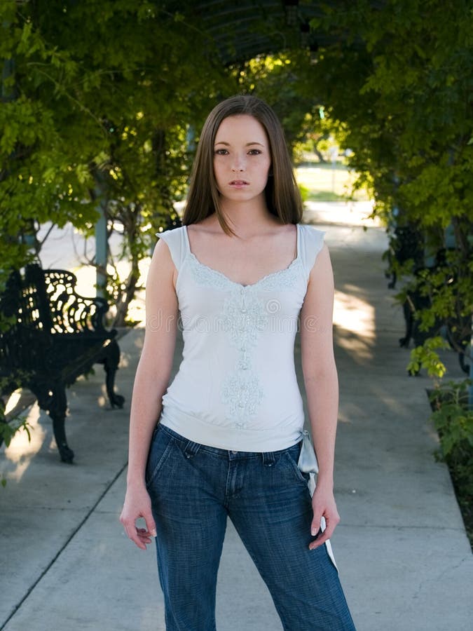 Women fashion casual young brunette stock photo Women fashion casual young brunette stock photo