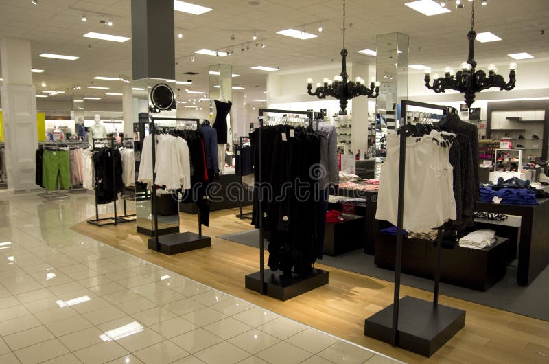 Women Fashion Department Store Stock Image - Image of interior, fancy ...