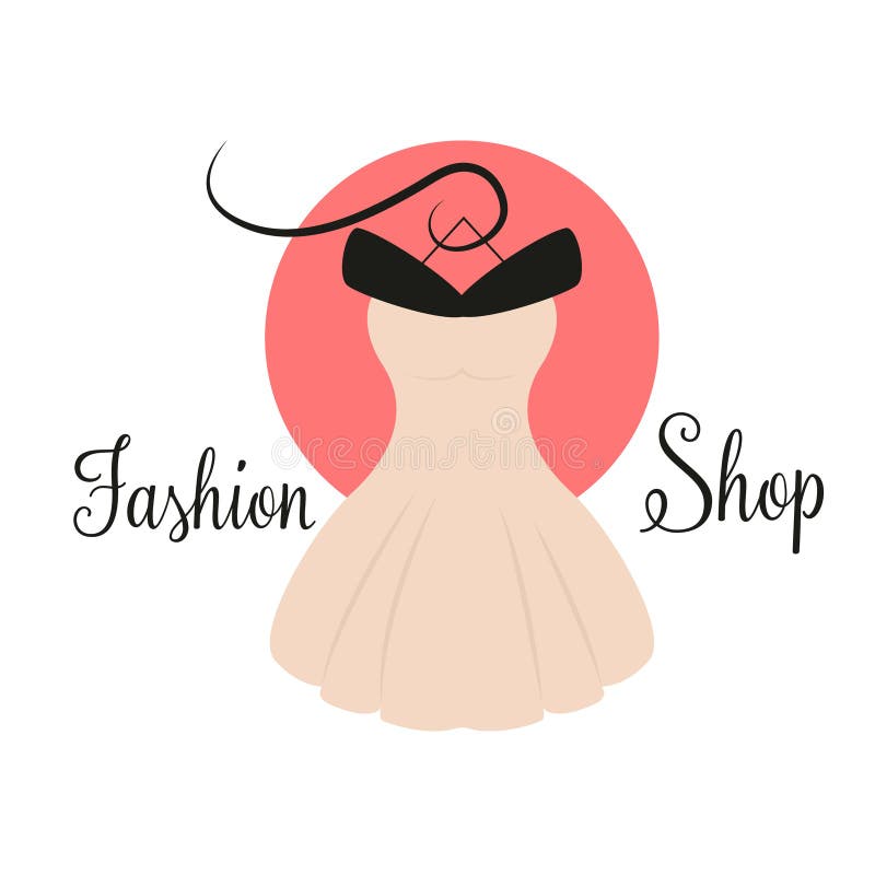 Women Fashion Logo Design Template. Dress Emblem Stock Vector ...