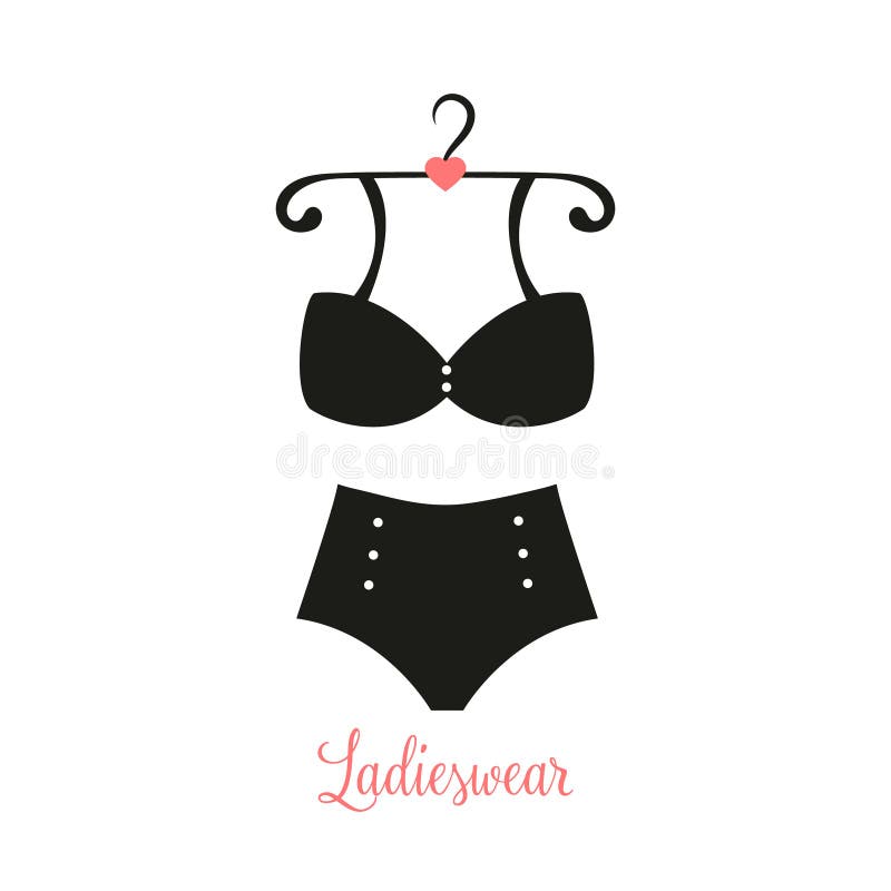 Vector template of logo of lingerie Stock Vector by ©avgust01 107892804