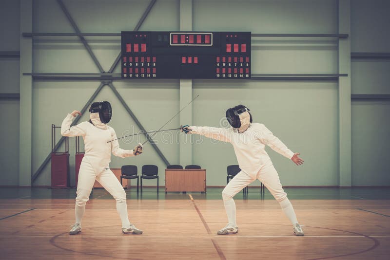 Women on a Fencing Training Stock Image Image of active, combat 46753513
