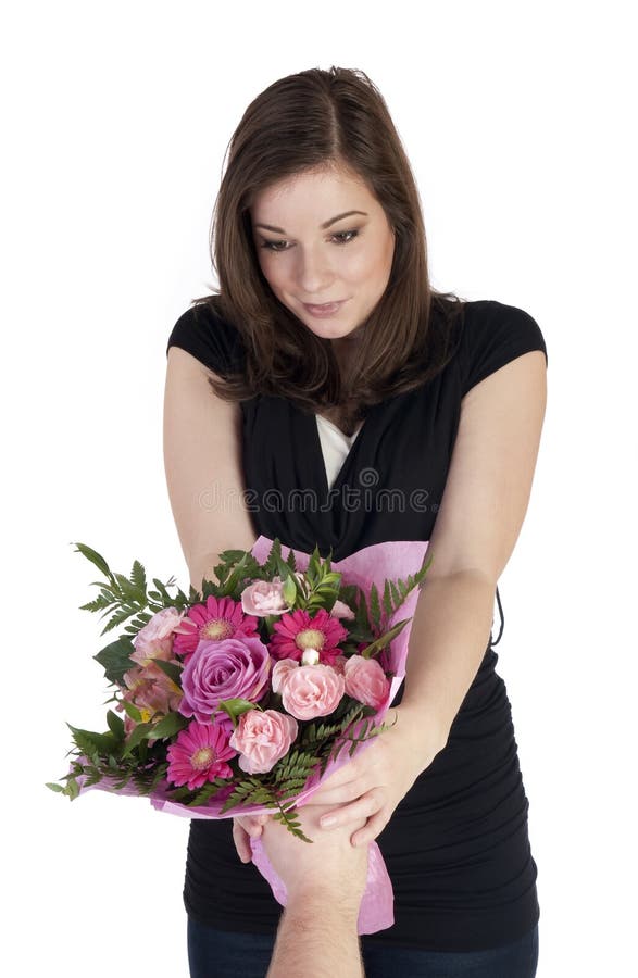 Women get bouquet