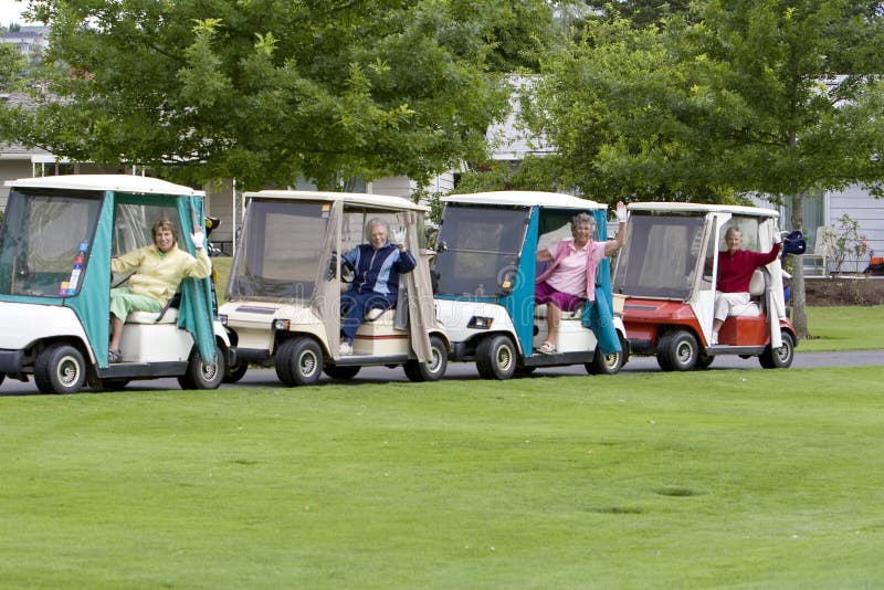 Golf carts stock photo. Image of outdoor, golfcourse, swing 2323470