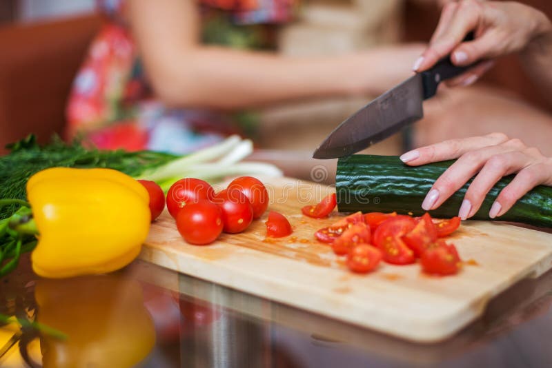 Women Hands Preparing Dinner in a Kitchen Concept Cooking, Culinary ...